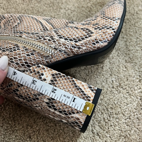 Public Desire Snake Print Block Heel Bootie, UK 5, US 7, Brand New Never Worn - Picture 7 of 9